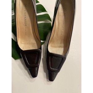 PETER KAISER Deep Chocolate Patent Leather Pump